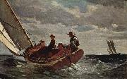Winslow Homer Breezing Up France oil painting artist